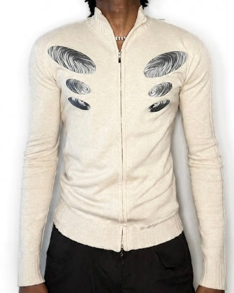 CARVE EMBROIDERED KNIT - SAND